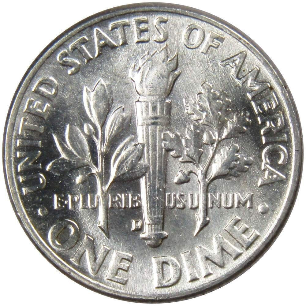➡️ 1956-D Roosevelt Dime BU GEM UNCIRCULATED Mint State 90% Silver Coin From OBW