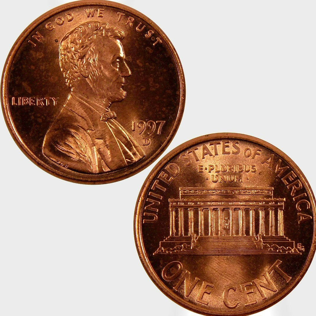 1979 D Lincoln Memorial BU Brilliant Uncirculated 1C From 🔥OBW Bank Roll🔥