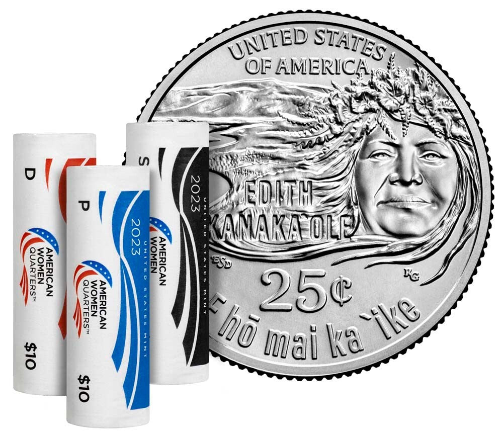 2023 3 Coin Set P/D/S Edith Kanaka'ole American Women Quarters BU Uncirculated