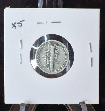 1940-S Mark Mercury Silver Dime Very Fine FS-10-1940S-501 RPM Re-punched Mint