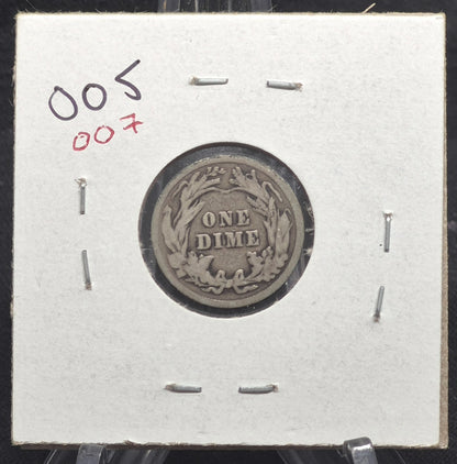 1915 P Barber Dime 🥈90% Silver🥈 Very Good Detailed Circulated Condition