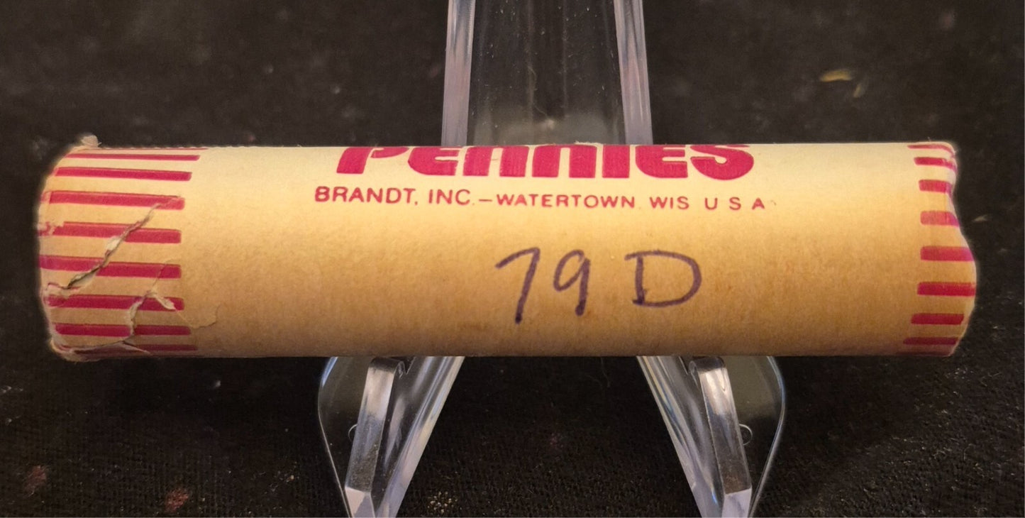 1979 D Lincoln Memorial BU Brilliant Uncirculated 1C From 🔥OBW Bank Roll🔥