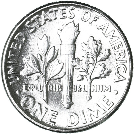 1955-P 90% Silver Roosevelt 10c Dime Gem BU UNCIRCULATED from OBW Roll Free SHIP