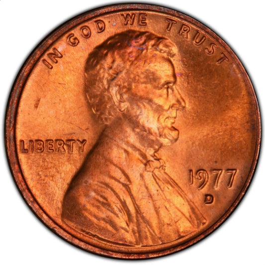 1977 Denver Lincoln Memorial BU Brilliant Uncirculated 1C From 🔥OBW Bank Roll🔥