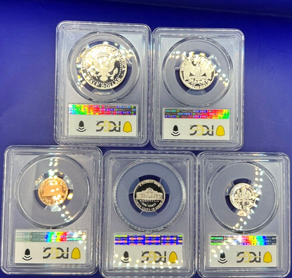 1990-SProof Set Date 5 Coin Newly Graded PCGS PR69 DCAM Perfect Gift