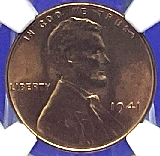 ⭐️ 1941 LINCOLN WHEAT CENT 1C NGC MS 66 RD 🔥 Fire Red Color UNCIRCULATED Coin