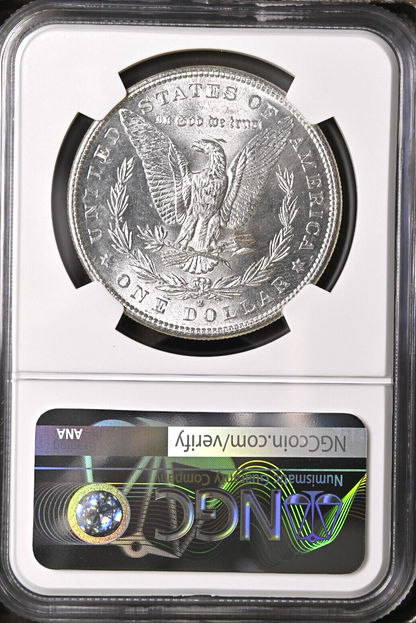 🔥 MS63 1881-S Morgan Silver NGC $1 Dollar Coin 90% MIRRORS Bright White Sharp💯