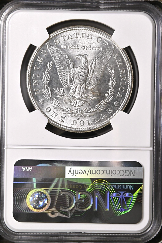 🔥 MS63 1881-S Morgan Silver NGC $1 Dollar Coin 90% MIRRORS Bright White Sharp💯