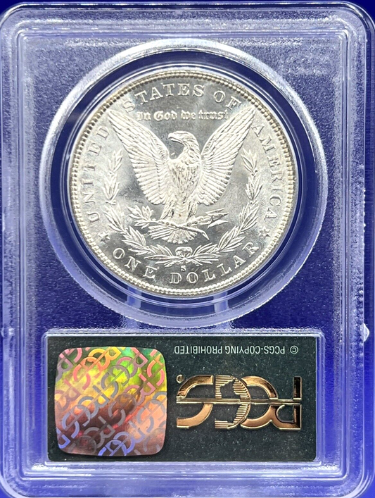 🔥MS64 GRADED  1881-S PCGS Morgan Silver Dollar OGH Label