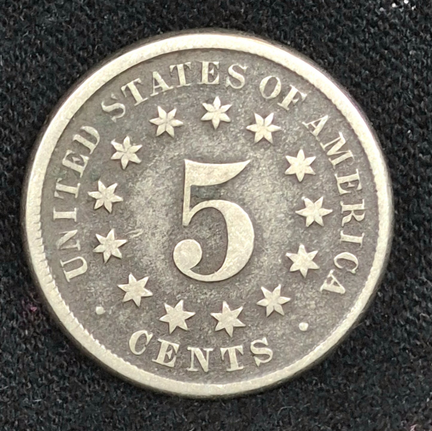 1869 Shield Nickel Very Fine Detailed Circulated🔥Sought After Perfect Toning🔥