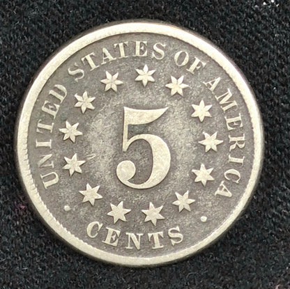 1869 Shield Nickel Very Fine Detailed Circulated🔥Sought After Perfect Toning🔥