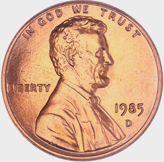 1985 D Lincoln Memorial BU Brilliant Uncirculated 1C From 🔥OBW Bank Roll🔥