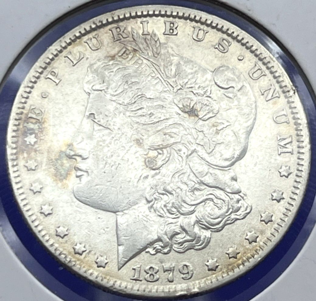 1879 Morgan $1 Dollar 90% Silver Semi-Key Date 2nd Year Coin Philadelphia Mint