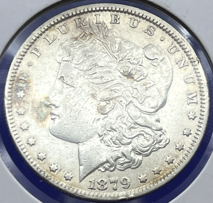 1879 Morgan $1 Dollar 90% Silver Semi-Key Date 2nd Year Coin Philadelphia Mint