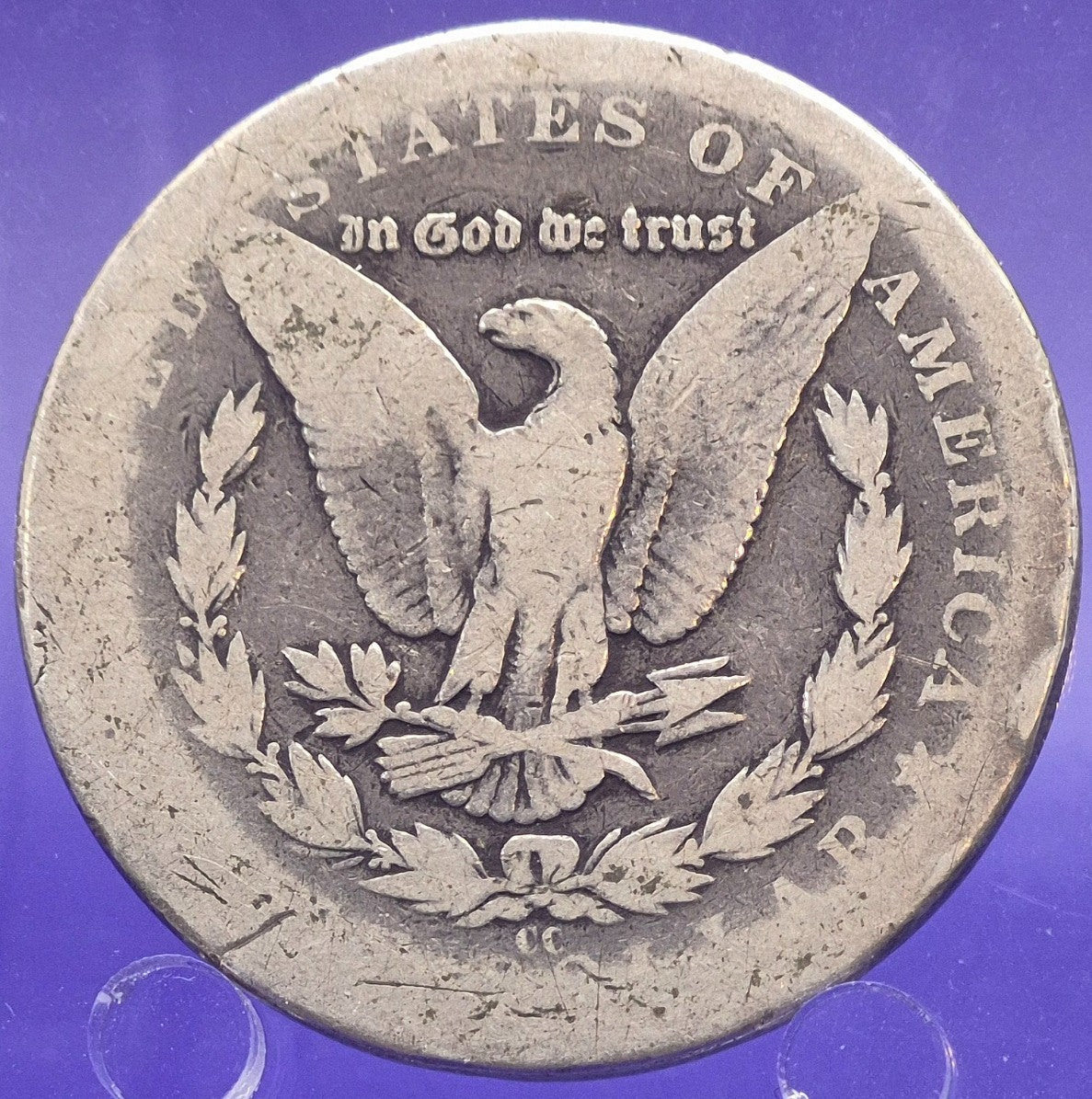 1892-CC Morgan 90% Silver $1 Dollar About Good AG Circulated Condition Key Date
