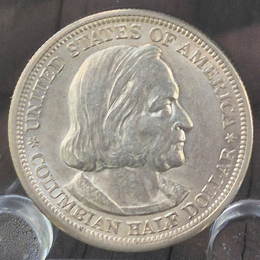 1893 Columbian Half Dollar 90% Silver Strong AU/UNC Features Nice Strike 50C