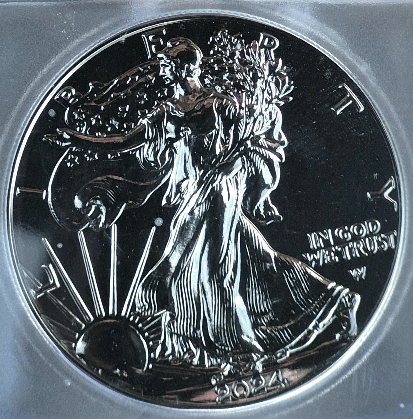 2024 ICG American Silver Eagle Ruthenium Edition. 1 oz Silver **1 of 500**