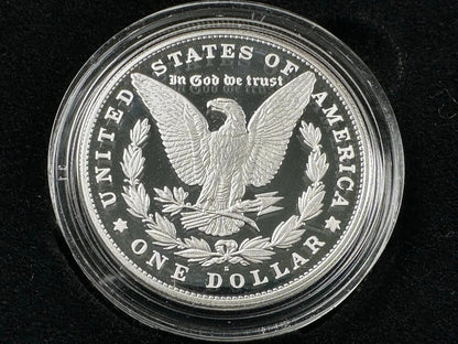 {4 Coin Set}  2023 Morgan & Peace Silver Dollars  Unc & Proof OGP BOX COA .9999