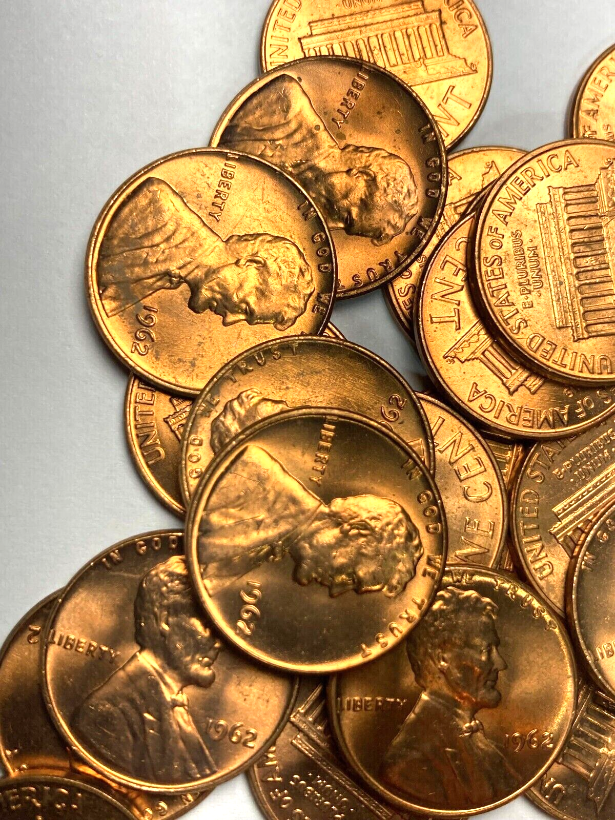 ✅ 1962-P BU UNC Lincoln Memorial BU UNCIRCULATED Coin From OBW Bank Roll