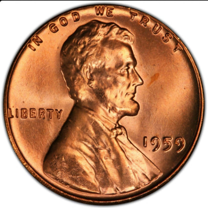 1959 P Lincoln Memorial BU Brilliant Uncirculated 1C From 🔥OBW Bank Roll🔥