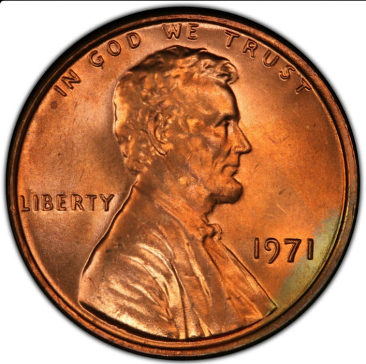 1971 P Lincoln Memorial BU Brilliant Uncirculated 1C From 🔥OBW Bank Roll🔥