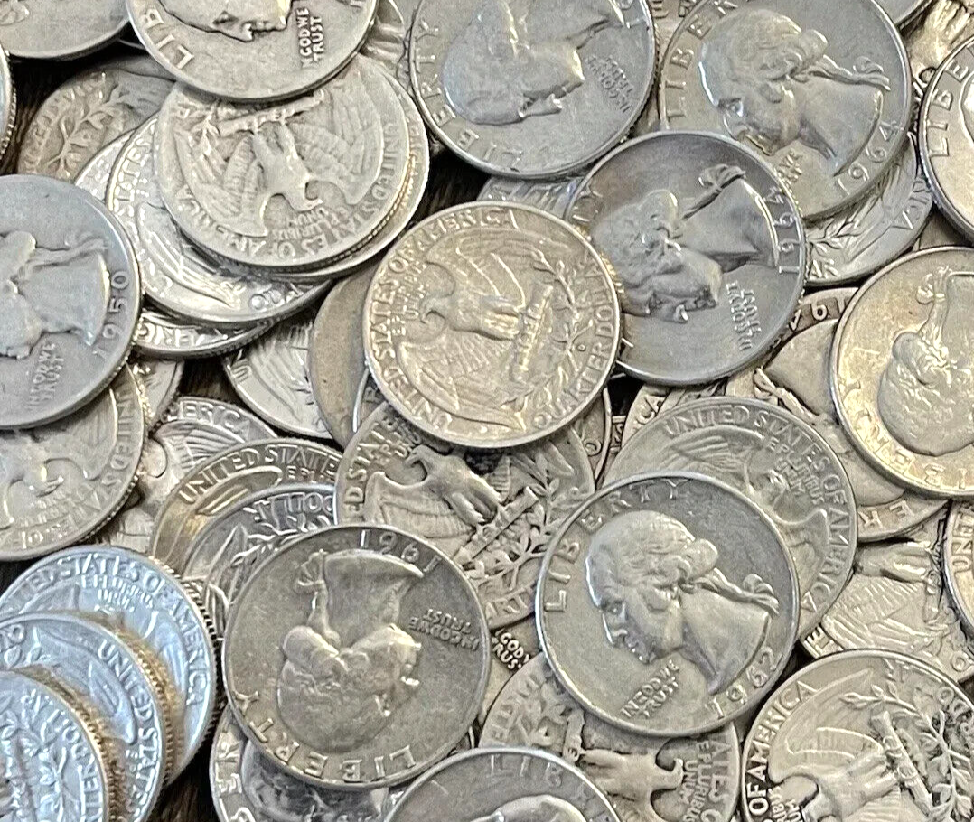 Washington Quarters 90% SILVER 🔥 1932-1964 P/D/S Mints Choose How Many You Want
