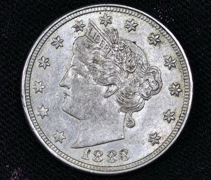 1883 V Nickel NO CENT First Yr of Issue Crisp MS Detail🔥Very Rare Rev Die Crack