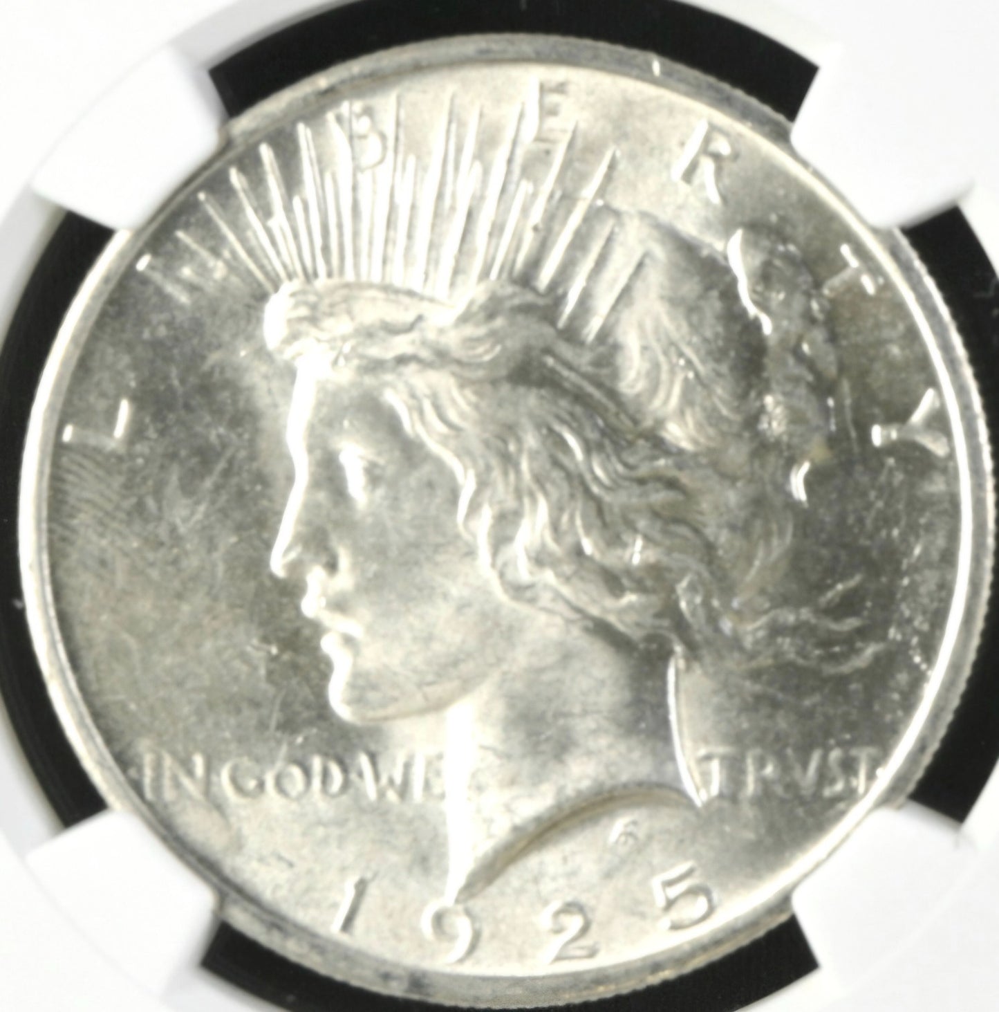 1925 MS62 Peace Silver Dollar 100th Anniversary 2021 Special Label NGC Graded