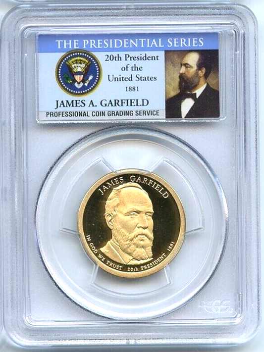 ✅ 2011-S $1 James A. Garfield PCGS PR69 DCAM Presidential Dollar Coin Photo