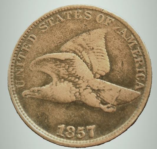 1857 Flying Eagle One Cent Finer Detail Only Minted for 3 Yrs the 1st Small Cent