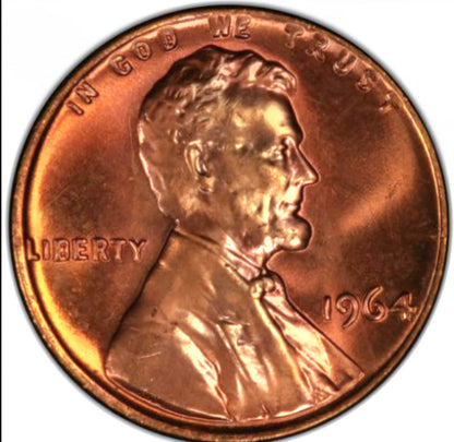 1964 P Lincoln Memorial BU Brilliant Uncirculated 1C From 🔥OBW Bank Roll🔥