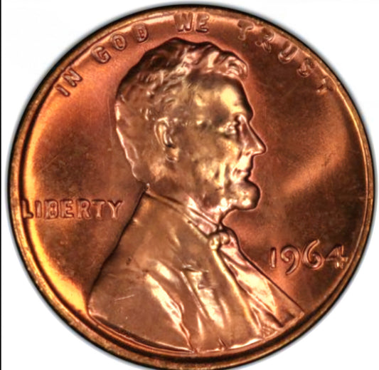 1964 P Lincoln Memorial BU Brilliant Uncirculated 1C From 🔥OBW Bank Roll🔥