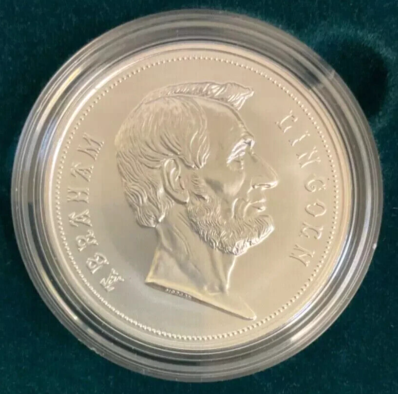 (2023) Abraham Lincoln Presidential Silver Medal .999 Silver 1oz Medal OGP & COA