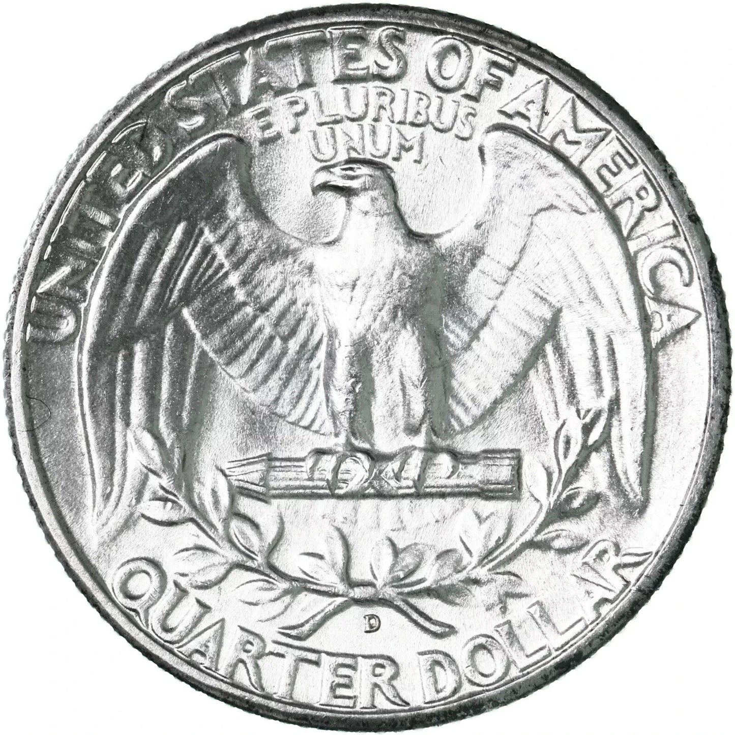 * 1946-D *Superb GEM BU MS Washington Quarter From OBW Bank Roll 90% Silver Coin