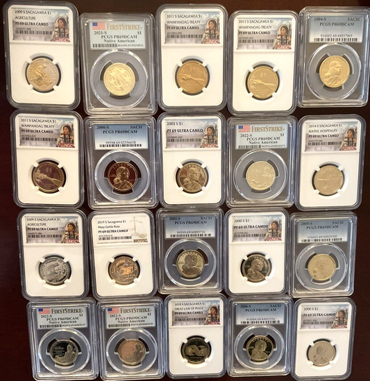 US Dollar $1 PCGS or NGC Graded PROOF COINS PR69 Multi Dates Mint Label 1 Coin🏆