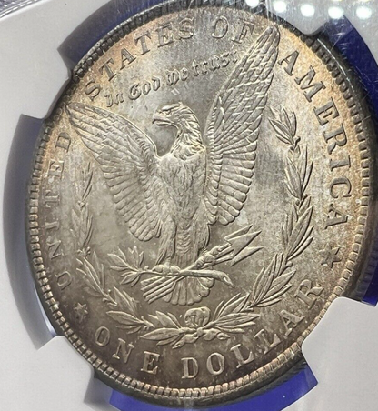 1881 MORGAN Silver Dollar NGC MS-63 VAM 9 Golden Tone Amazing Strike