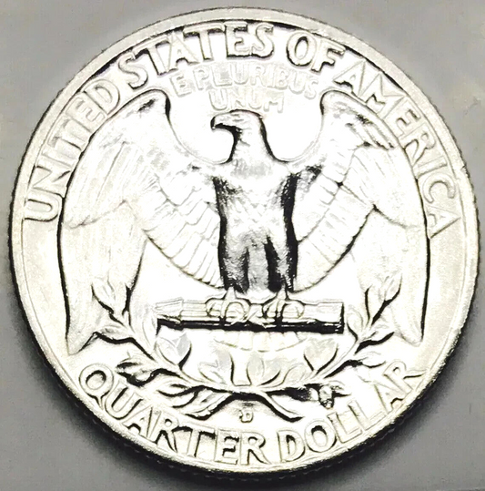 ⭐️KEY DATE⭐️1955-D⭐️90% Silver Washington Quarter⭐️GEM BU⭐️Blast White⭐️