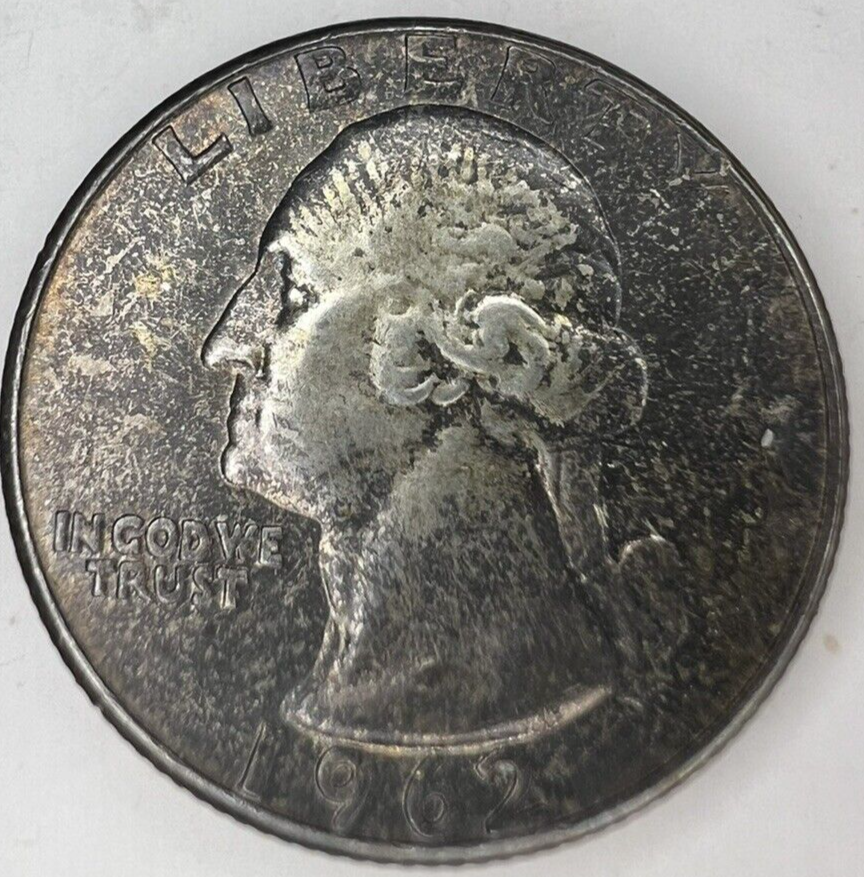 1962-P GEM BU Washington End Coin OBW US Treasury 90% Silver Quarter TONER ALERT