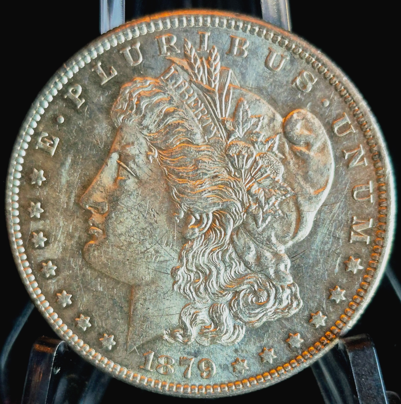 1879 S Morgan $1 Dollar 90% Silver W/Mint Like Details Circulated Blast White