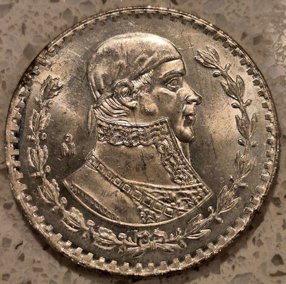 1967-MO Mexico 1 Peso VF Lettered Edge 🔥1.6 Grams SILVER🔥Exceptional Condition