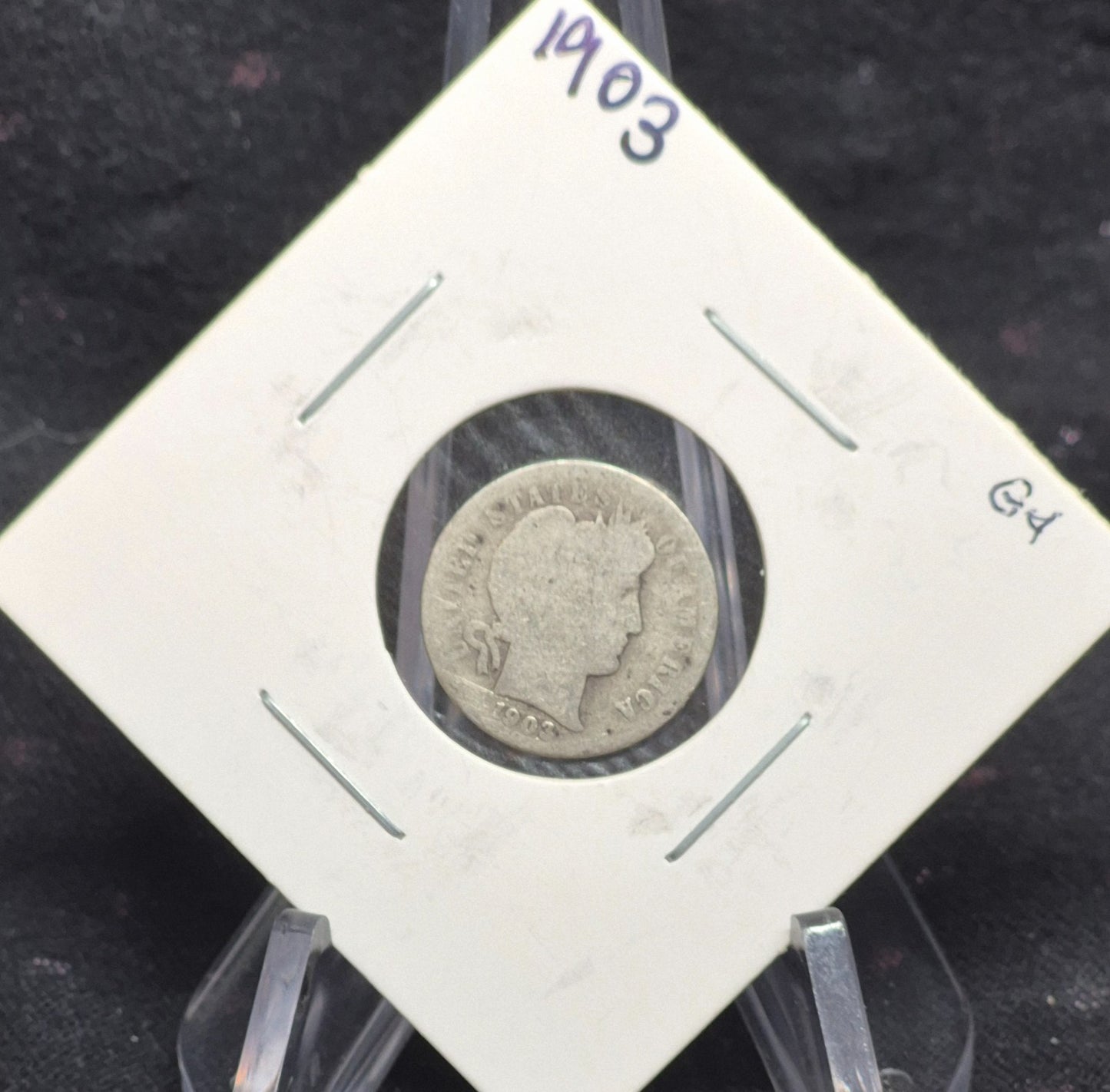 1903 Barber Dime 🥈90% Silver🥈Good Detailed Circulated Condition