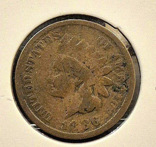 1886 Copper 1C Indian Head Cent Choice Collectable Variety I G Condition