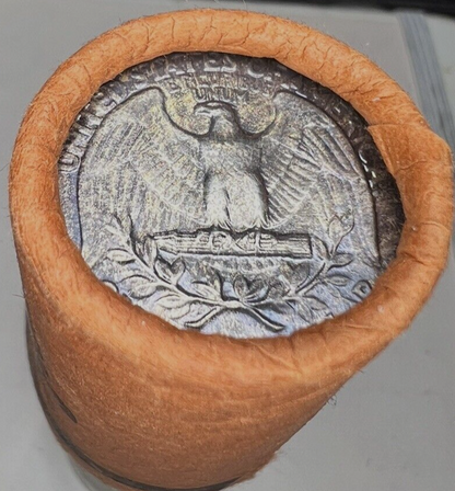 1962-P GEM BU Washington End Coin OBW US Treasury 90% Silver Quarter TONER ALERT