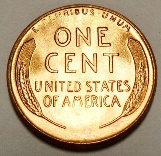 ✅ 1958 D Lincoln Wheat Cent GEM BU 1c Brilliant Uncirculated From OBW Roll NOS