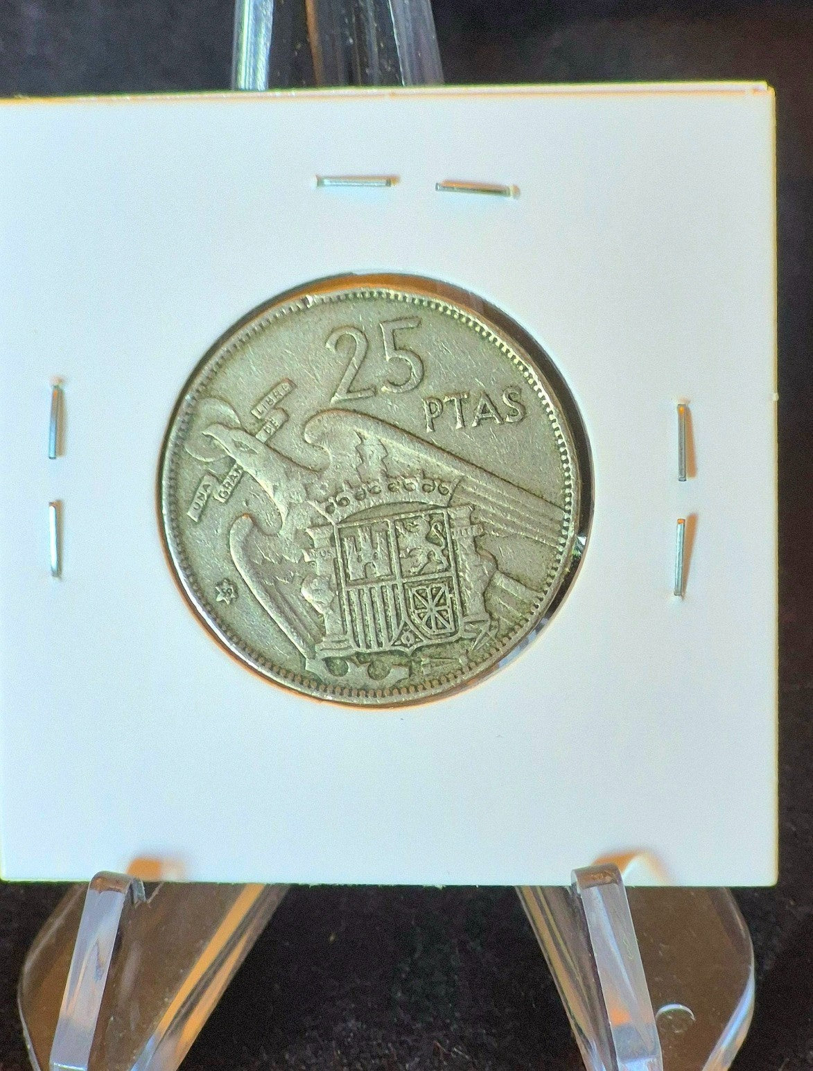 1957  Spain 25 Pesetas Coin