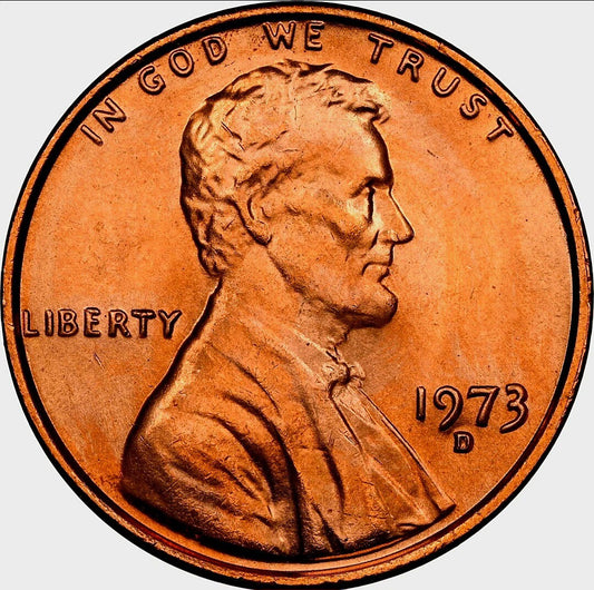 1973 D Lincoln Memorial BU Brilliant Uncirculated 1C From 🔥OBW Bank Roll🔥