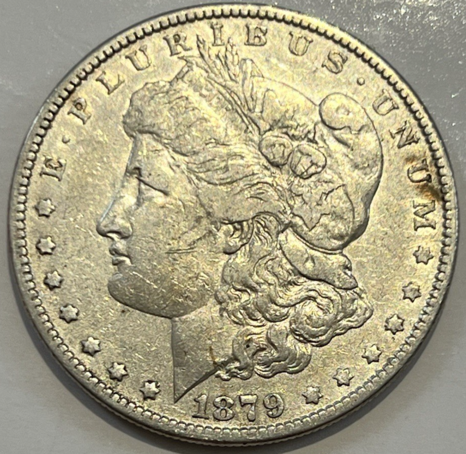 1879 Morgan 90% Silver $1 Dollar Bright White Super Shiny 2nd Year Early Coin
