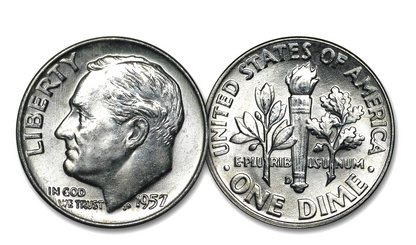 ✅ 1957-D Roosevelt Dime 90% Silver BU Uncirculated 10c US Coin