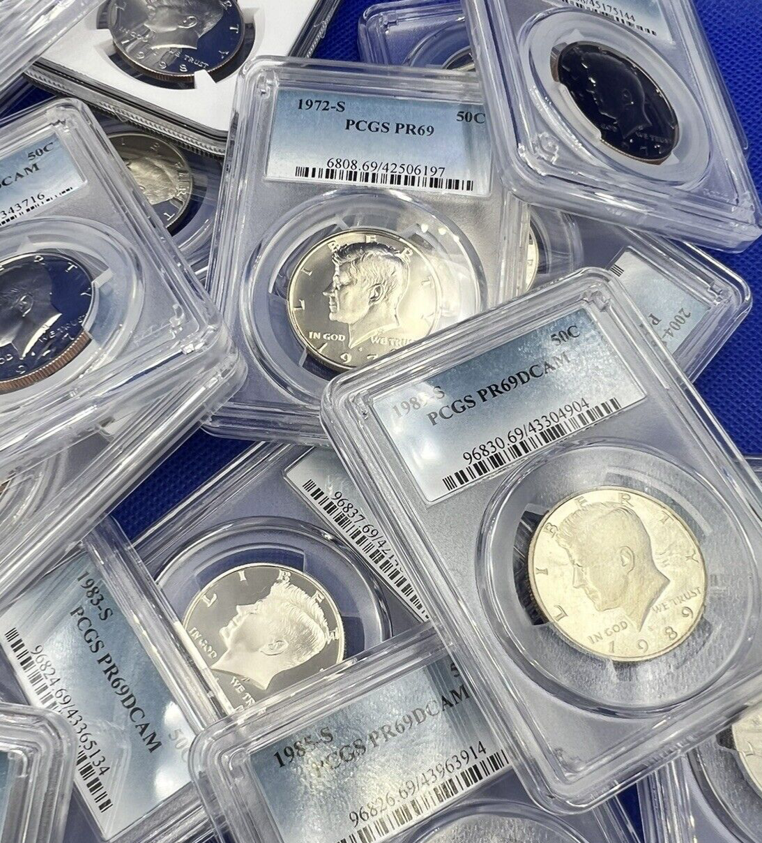 Kennedy Half Dollar PROOF COINS 🎯  PCGS NGC Graded PR69💰 1x 50c Slab LOT  ✅