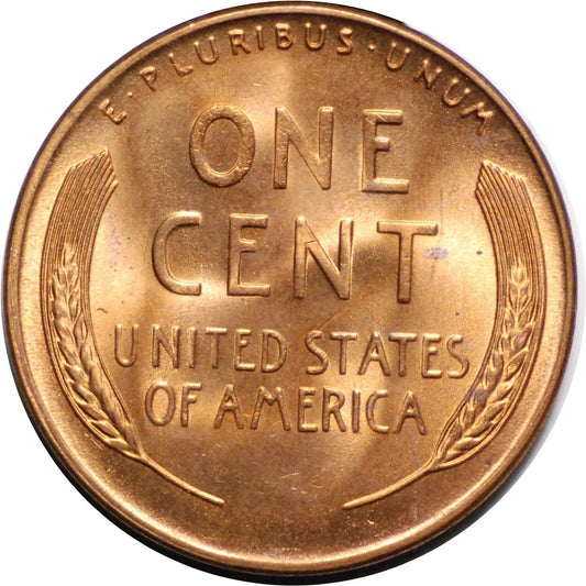 ✅  1948-S BU Uncirculated Lincoln Wheat Cent Choice RED Coin From OBW Bank Roll